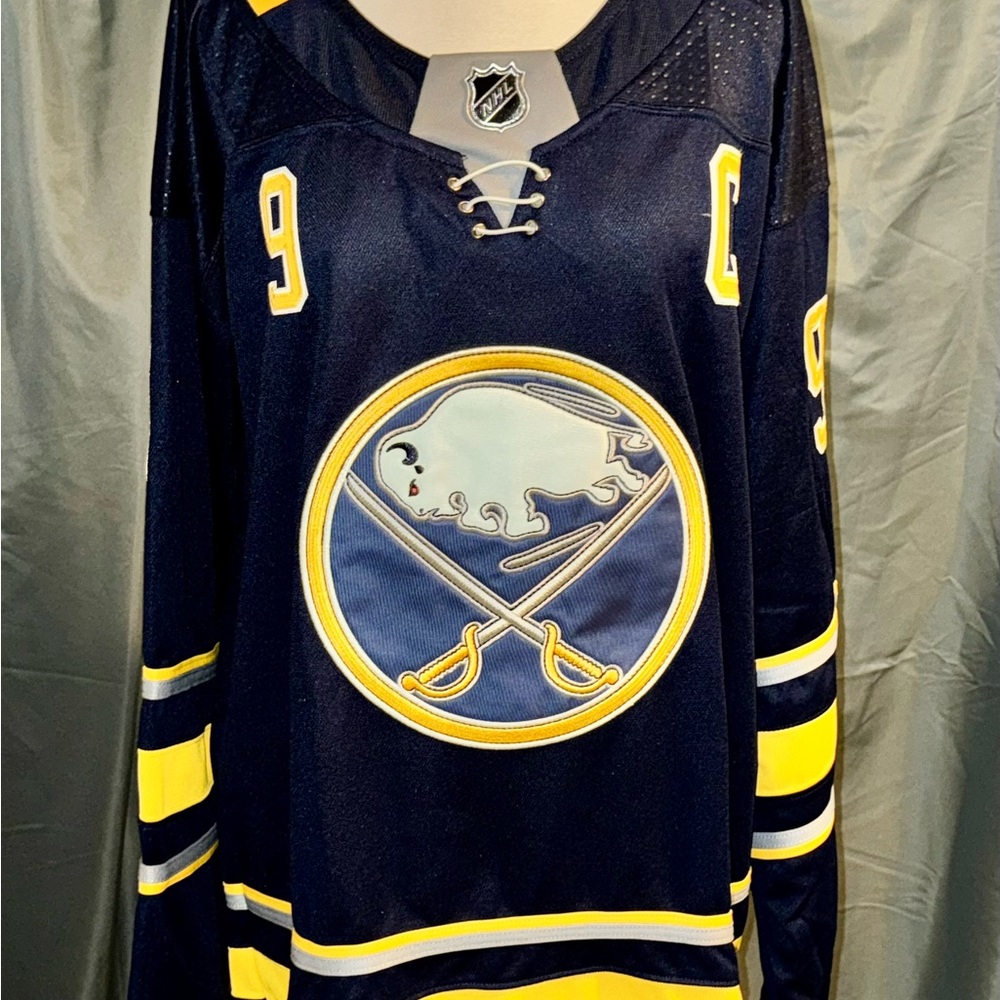 Jack Eichel Buffalo Sabers Adidas Navy and Yellow NHL Jersey